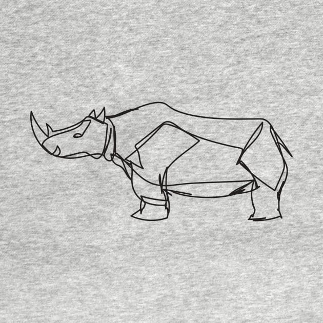 Rhino continuous white line by Rohan Dahotre